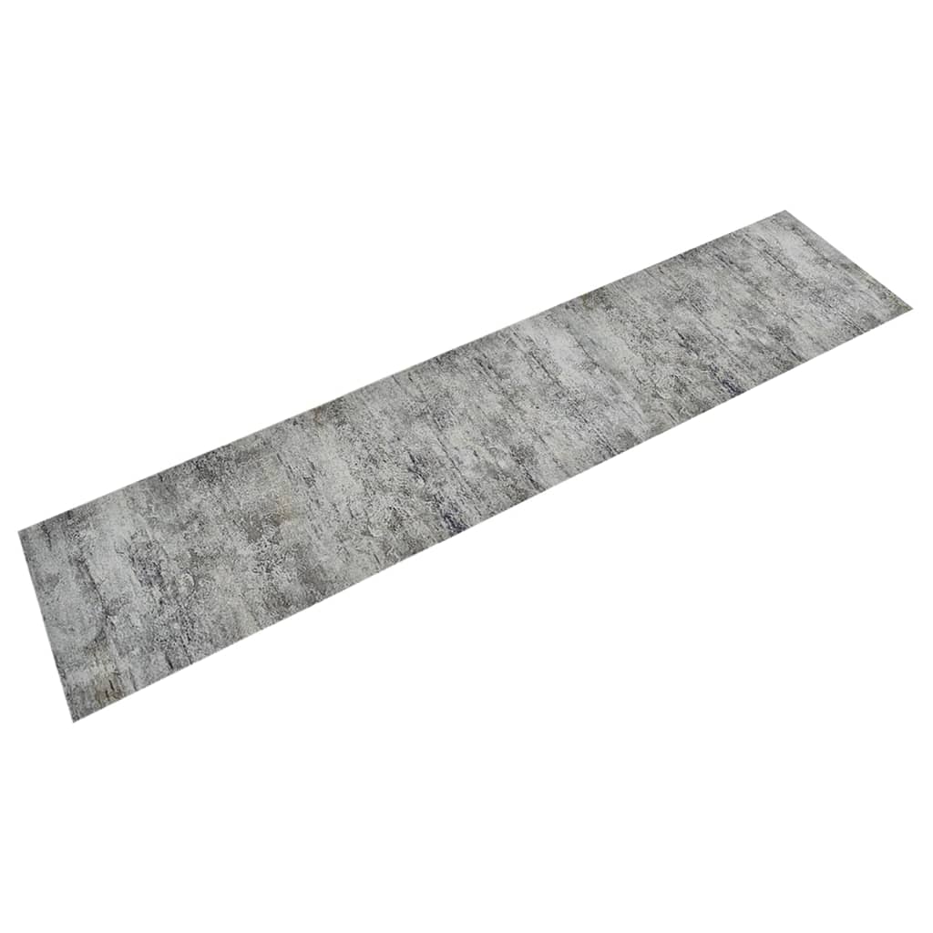 JUNG Vida Küchenteppich Waschbar Beton 60x300 cm Samt