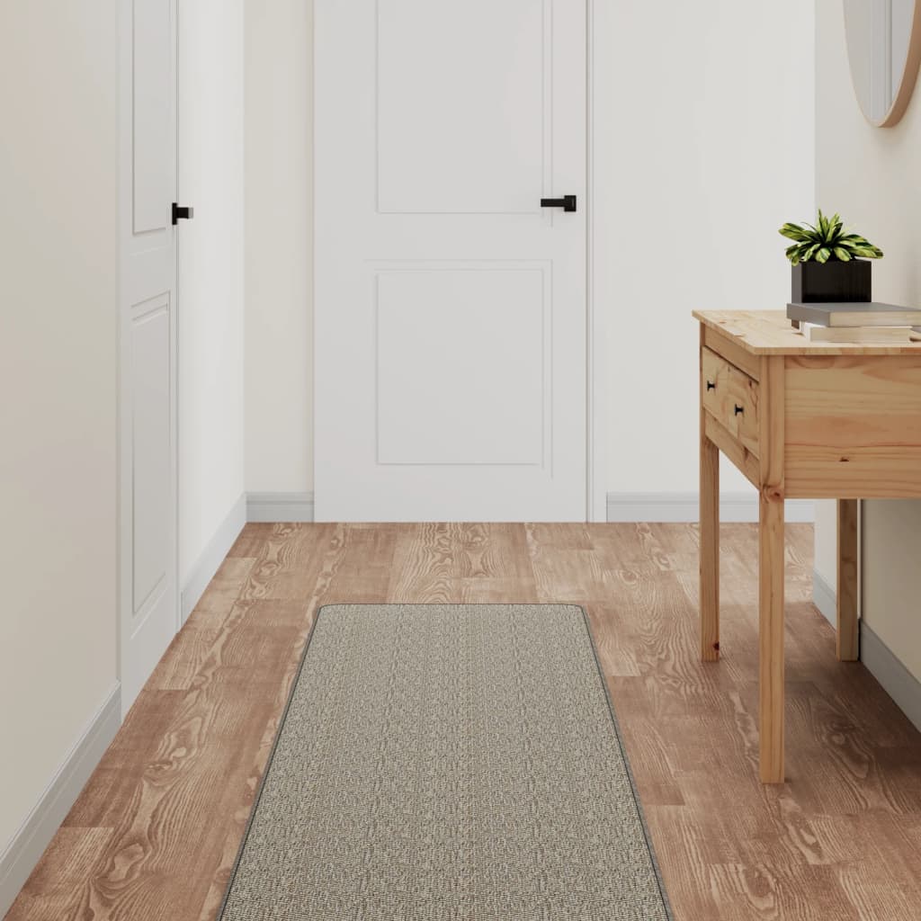 JUNG Vida Teppichläufer Sisal-Optik Platina 50x150 cm