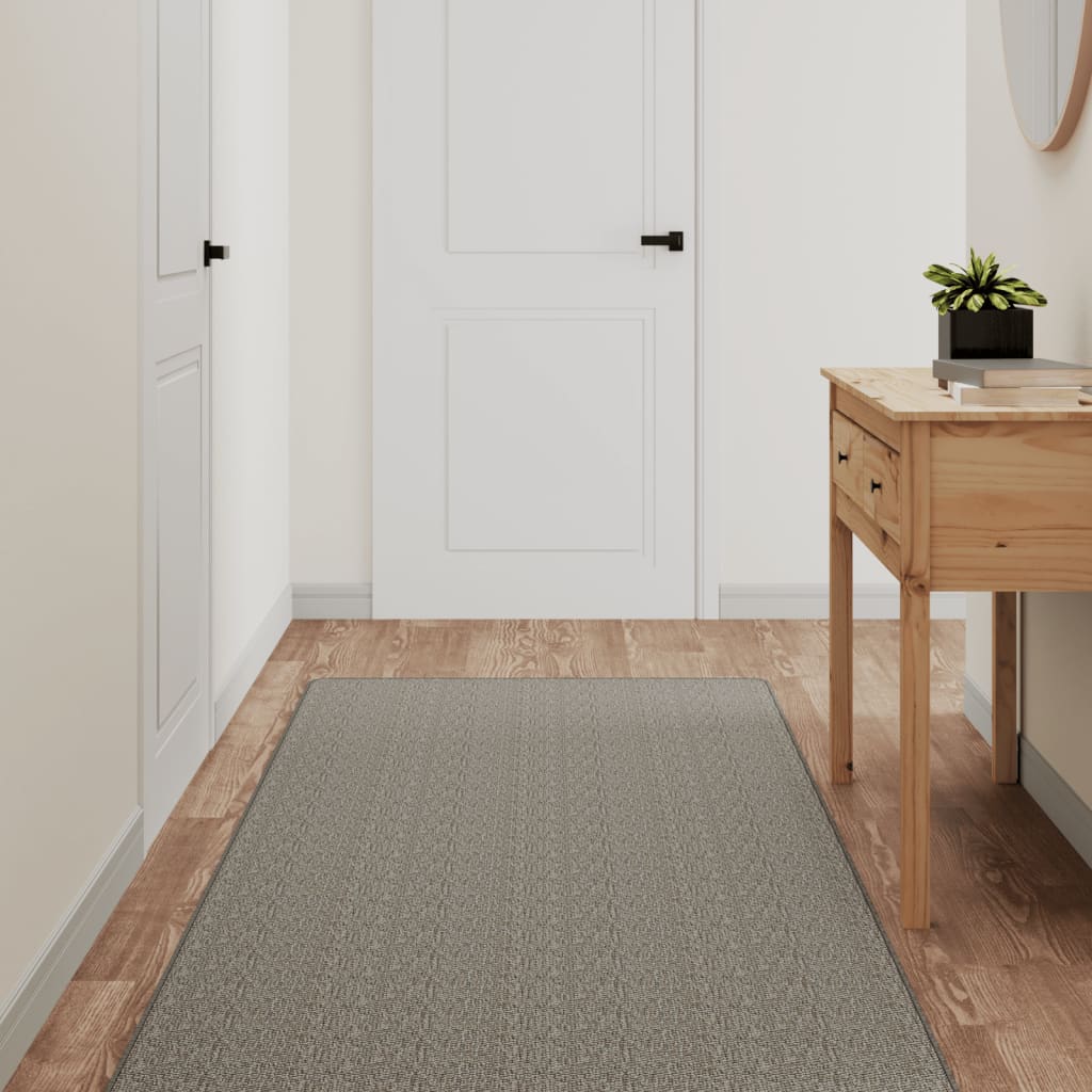 JUNG Vida Teppichläufer Sisal-Optik Silbern 80x150 cm