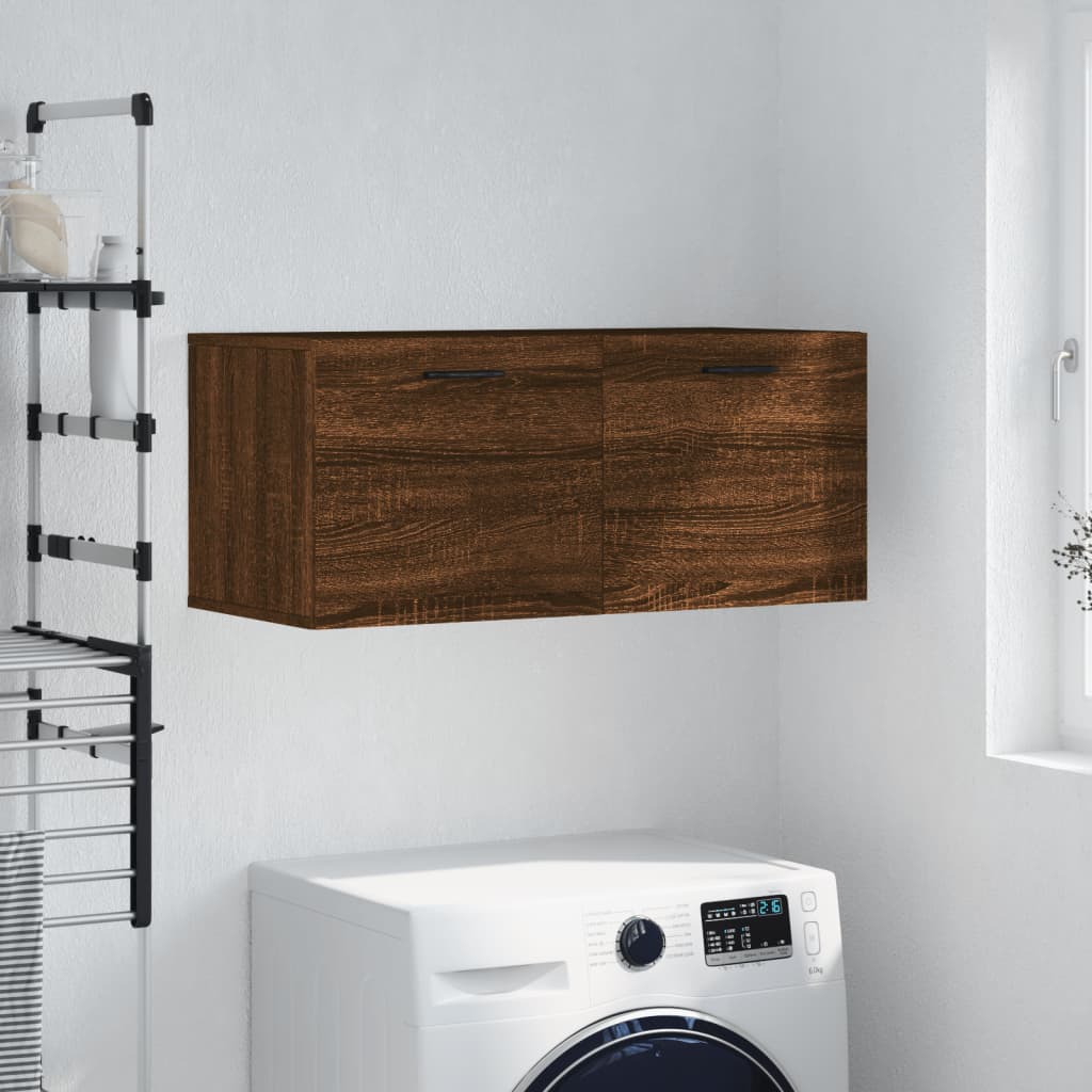 JUNG Vida Wandschrank Braun Eichen-Optik 80x36,5x35 cm Holzwerkstoff