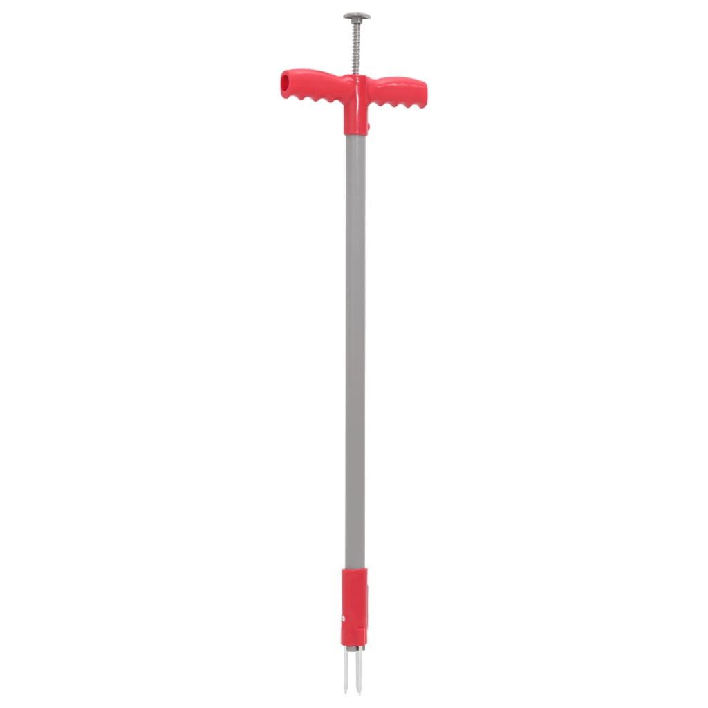 JUNG Vida Unkrautstecher Rot und Grau 93,5 cm Pulverbeschichteter Stahl