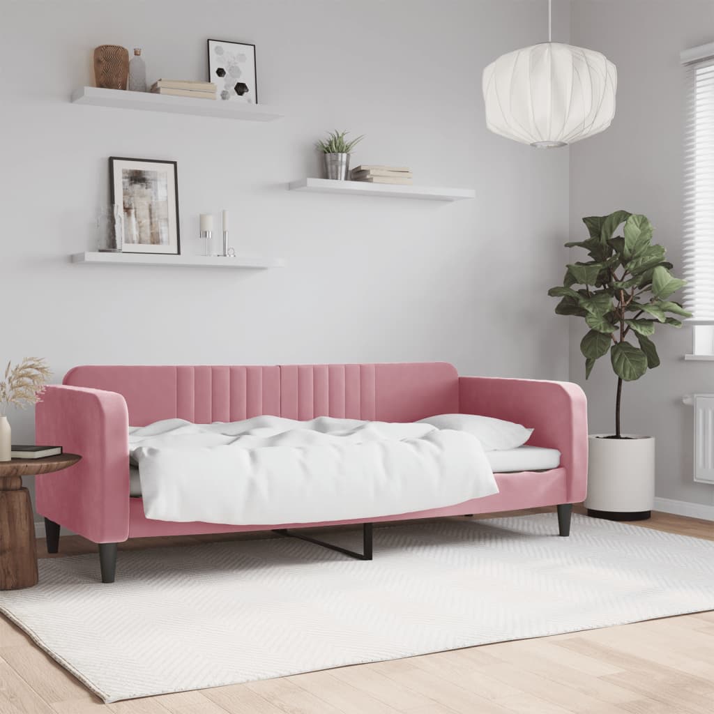 JUNG Vida Tagesbett Rosa 80x200 cm Samt