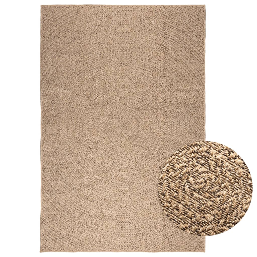 JUNG Vida Teppich ZIZUR 160x230 cm Jute-Optik Indoor und Outdoor