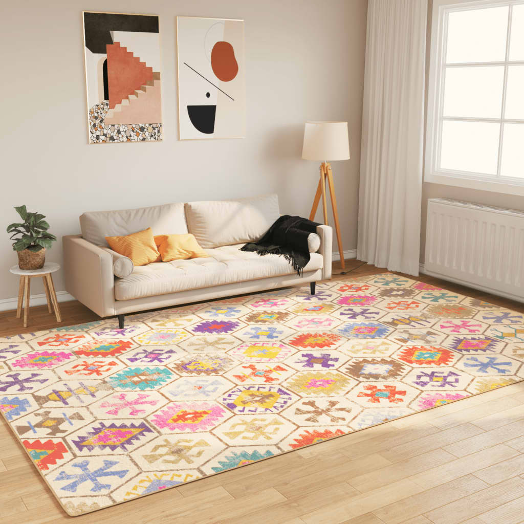 JUNG Vida Teppich Waschbar Mehrfarbig 190x300 cm Rutschfest