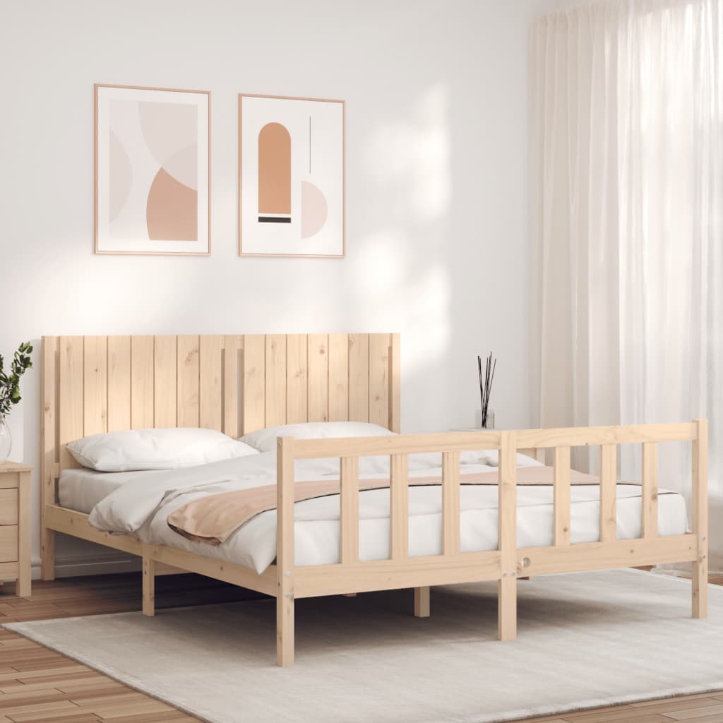 JUNG Vida Massivholzbett ohne Matratze 160x200 cm Kiefernholz