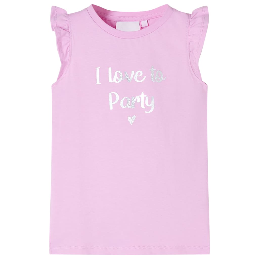 JUNG Vida Kinder-T-Shirt mit Rüschenärmeln Lila 104