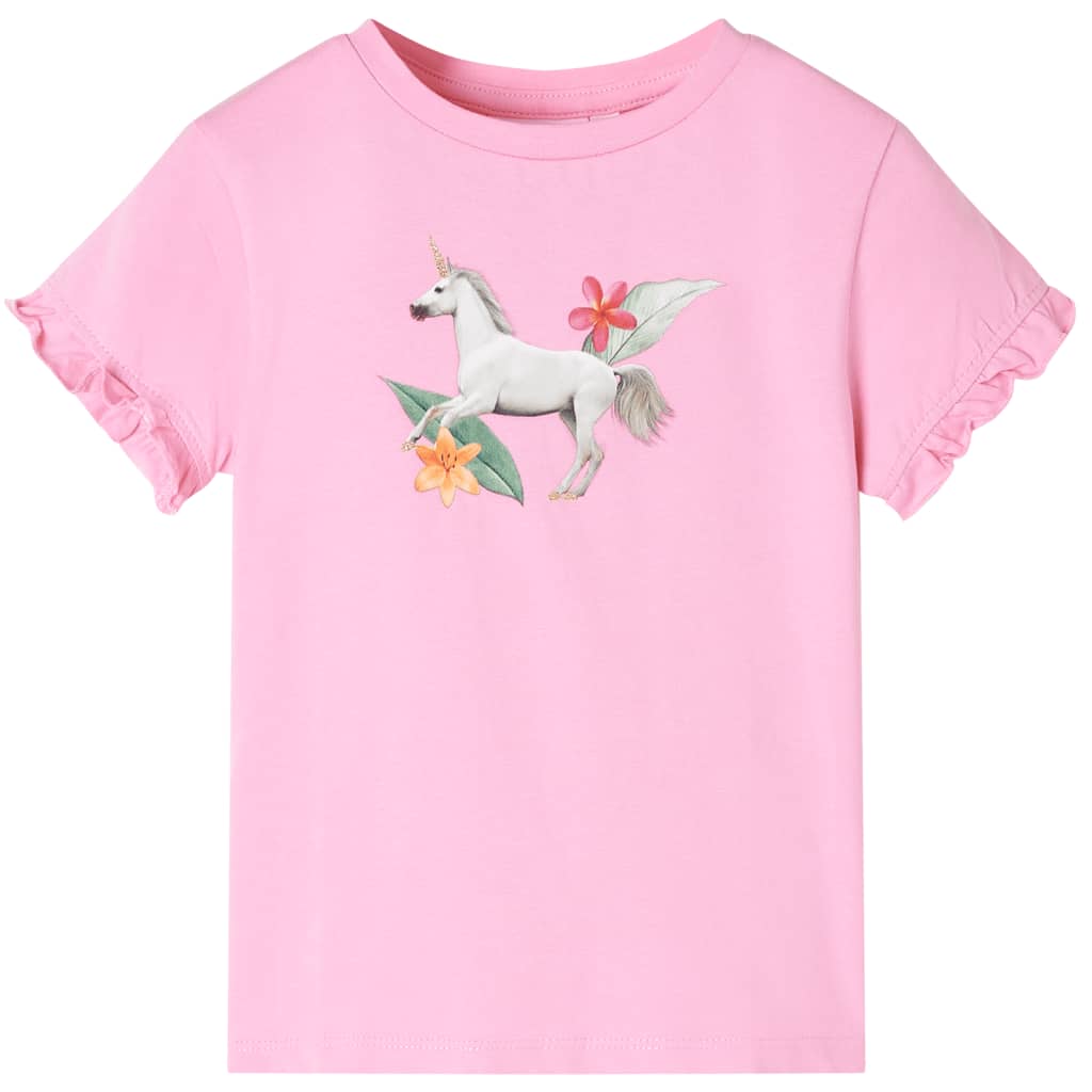 JUNG Vida Kinder-Kurzarmshirt Hellrosa 140
