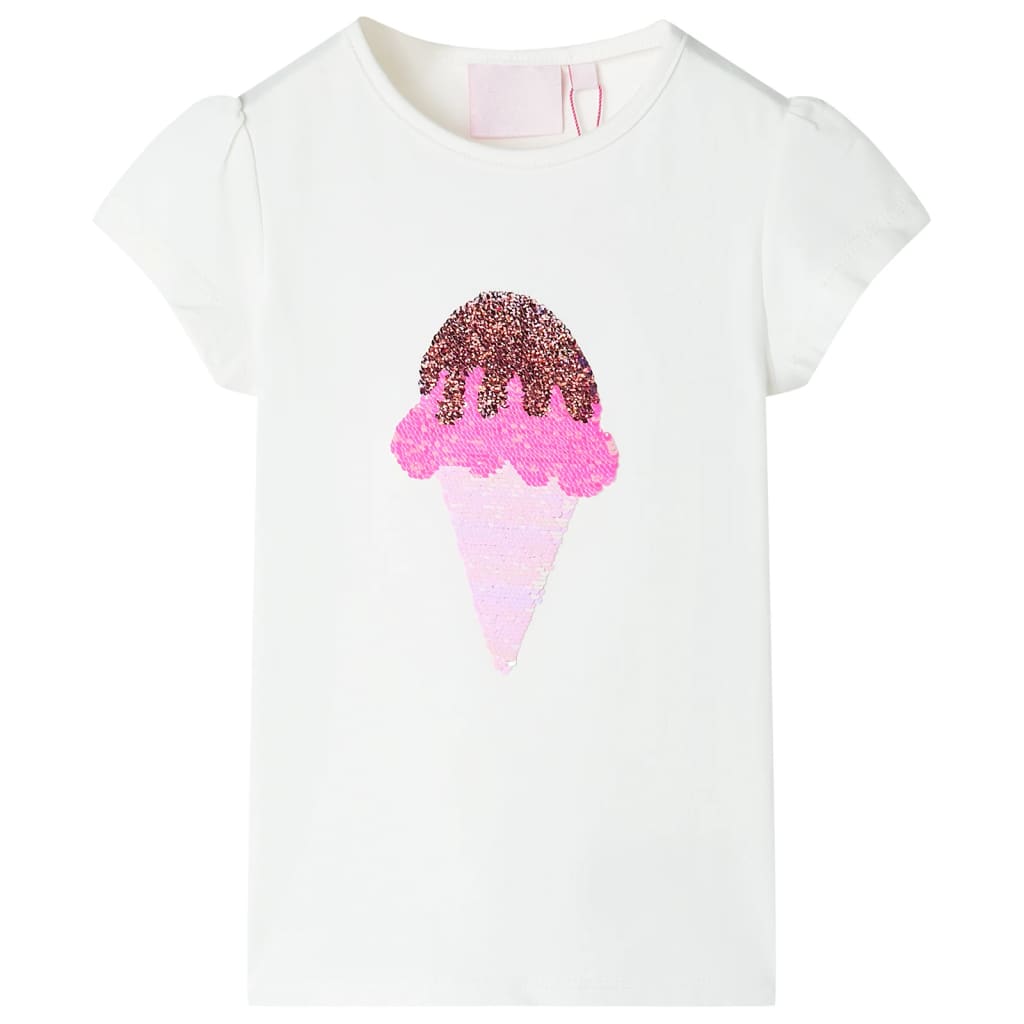 JUNG Vida Kinder-T-Shirt Ecru 128
