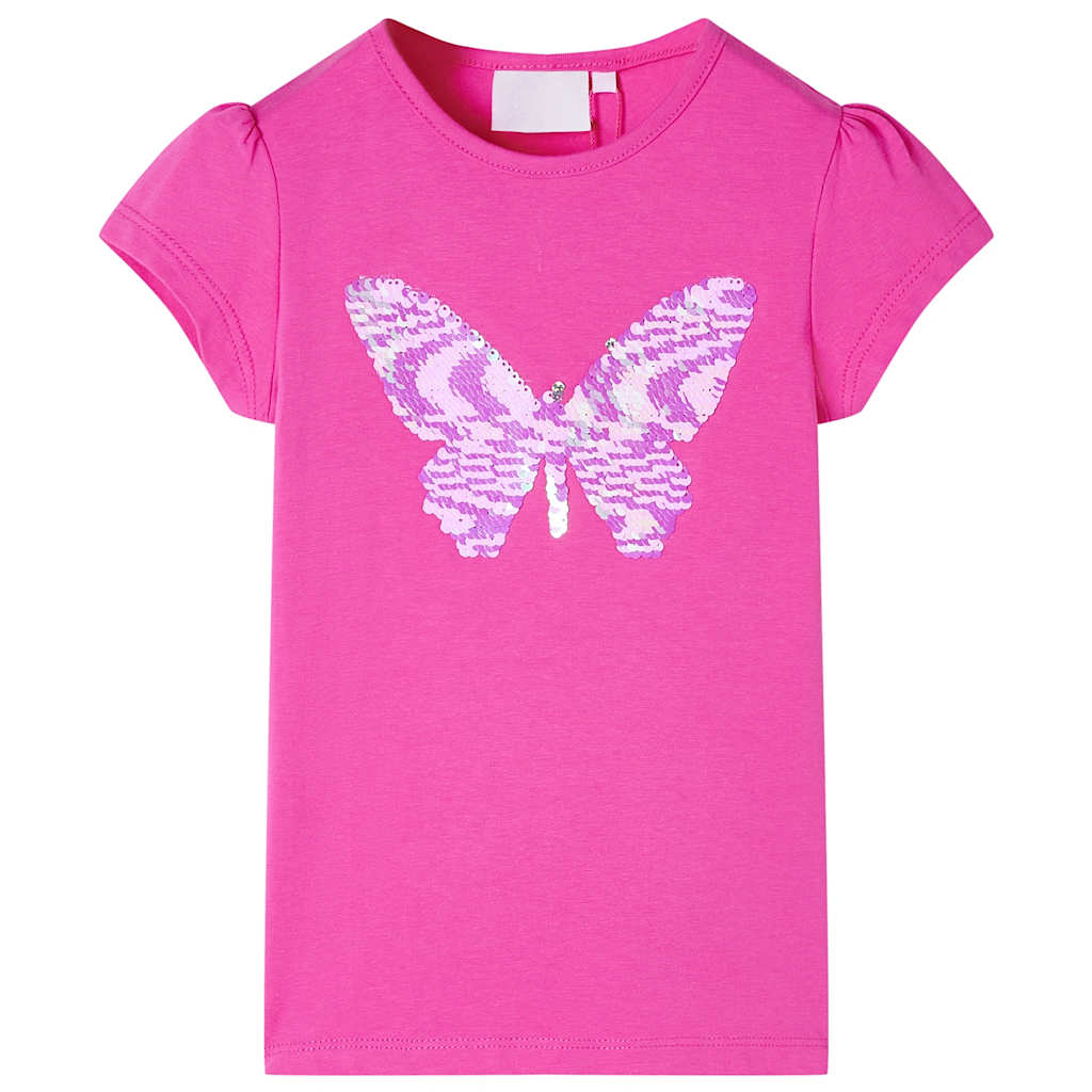 JUNG Vida Kinder-T-Shirt mit Flügelärmeln Dunkelrosa 104