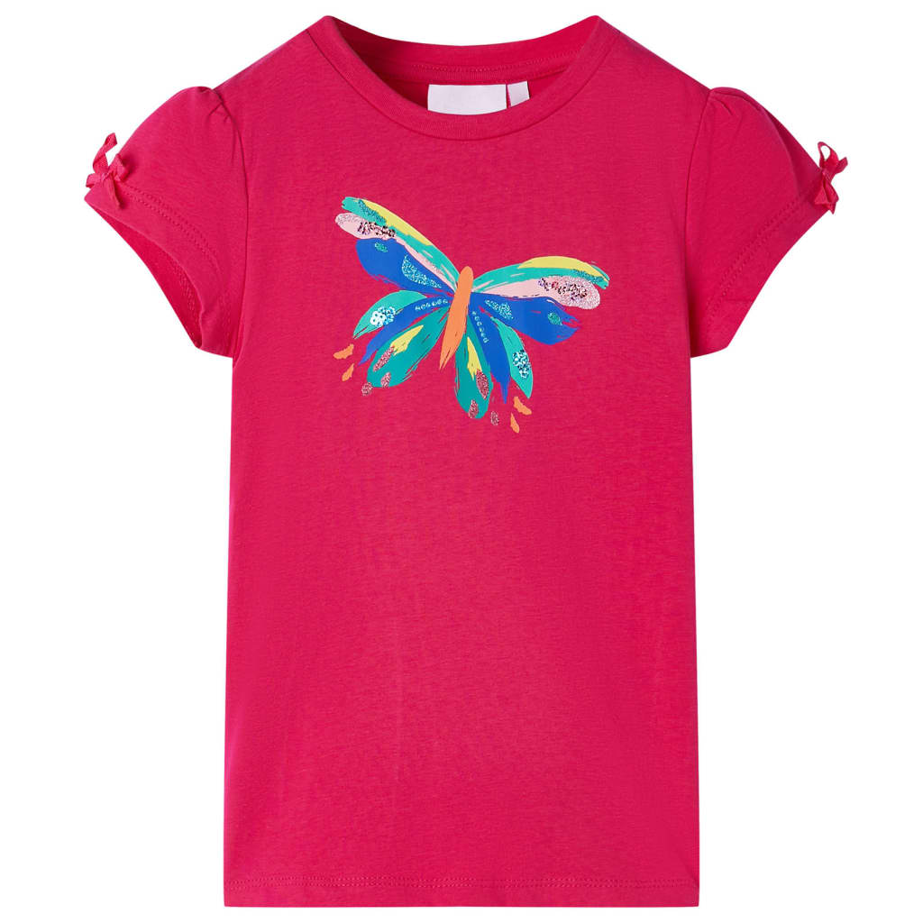 JUNG Vida Kinder-T-Shirt Knallrosa 128