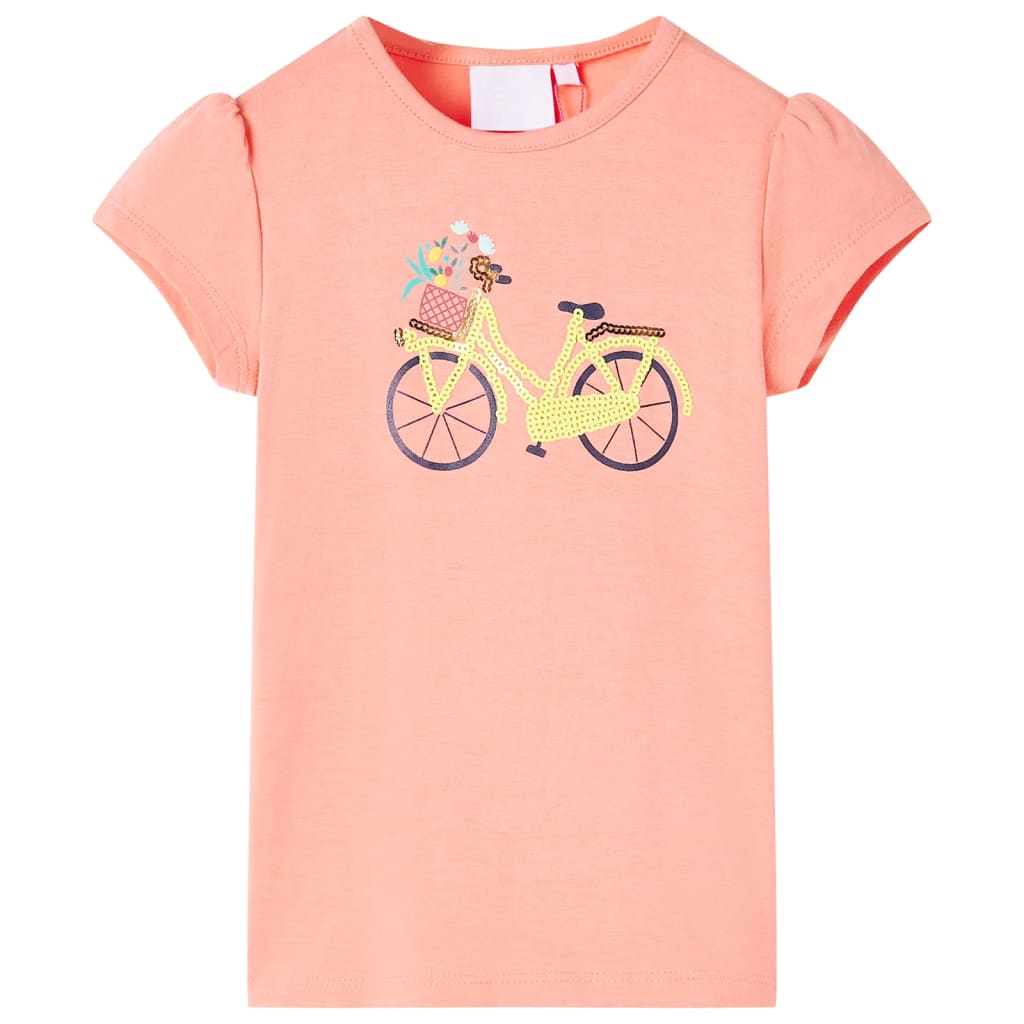 JUNG Vida Kinder-T-Shirt Neonkoralle 116