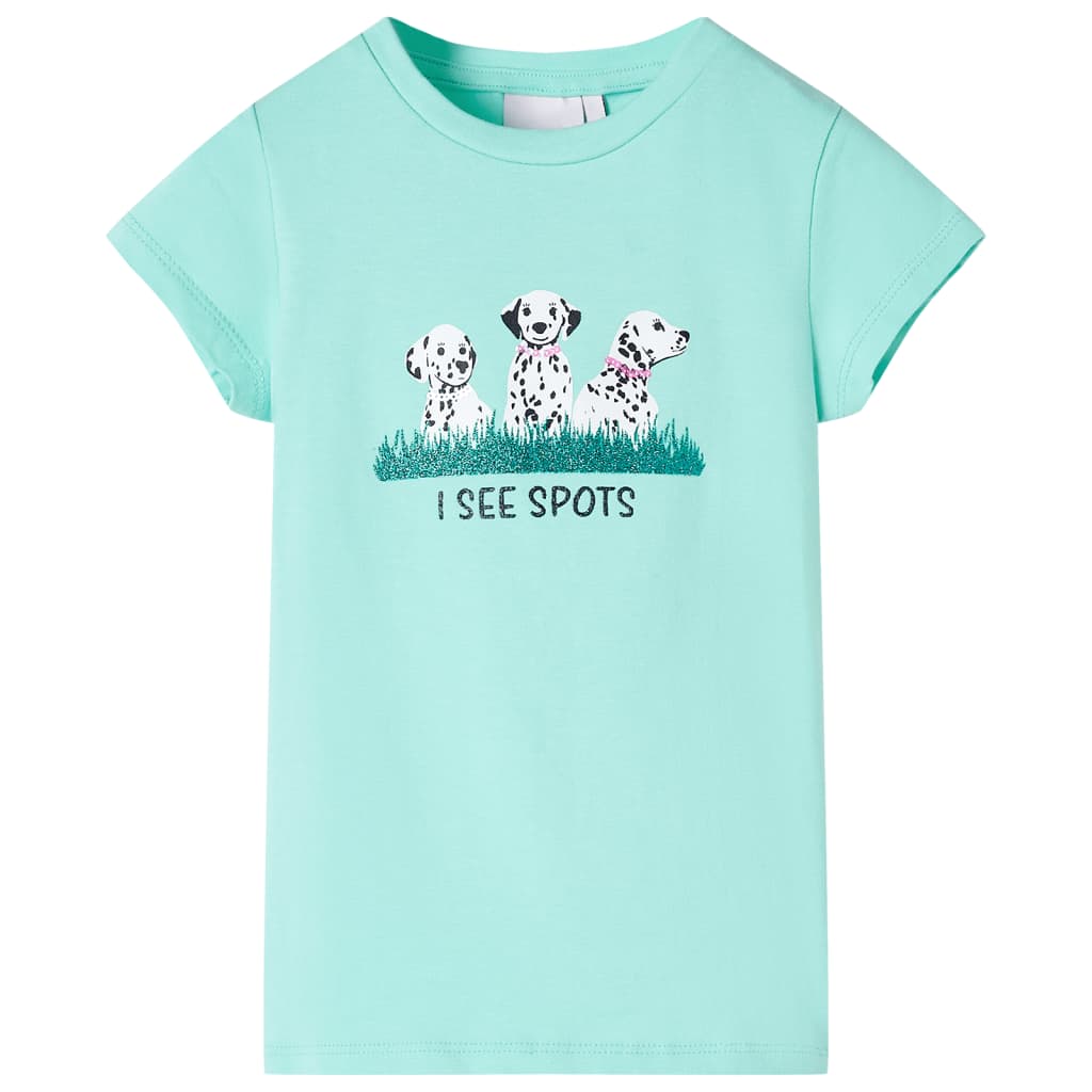 JUNG Vida Kinder-T-Shirt Helles Minzgrün 116