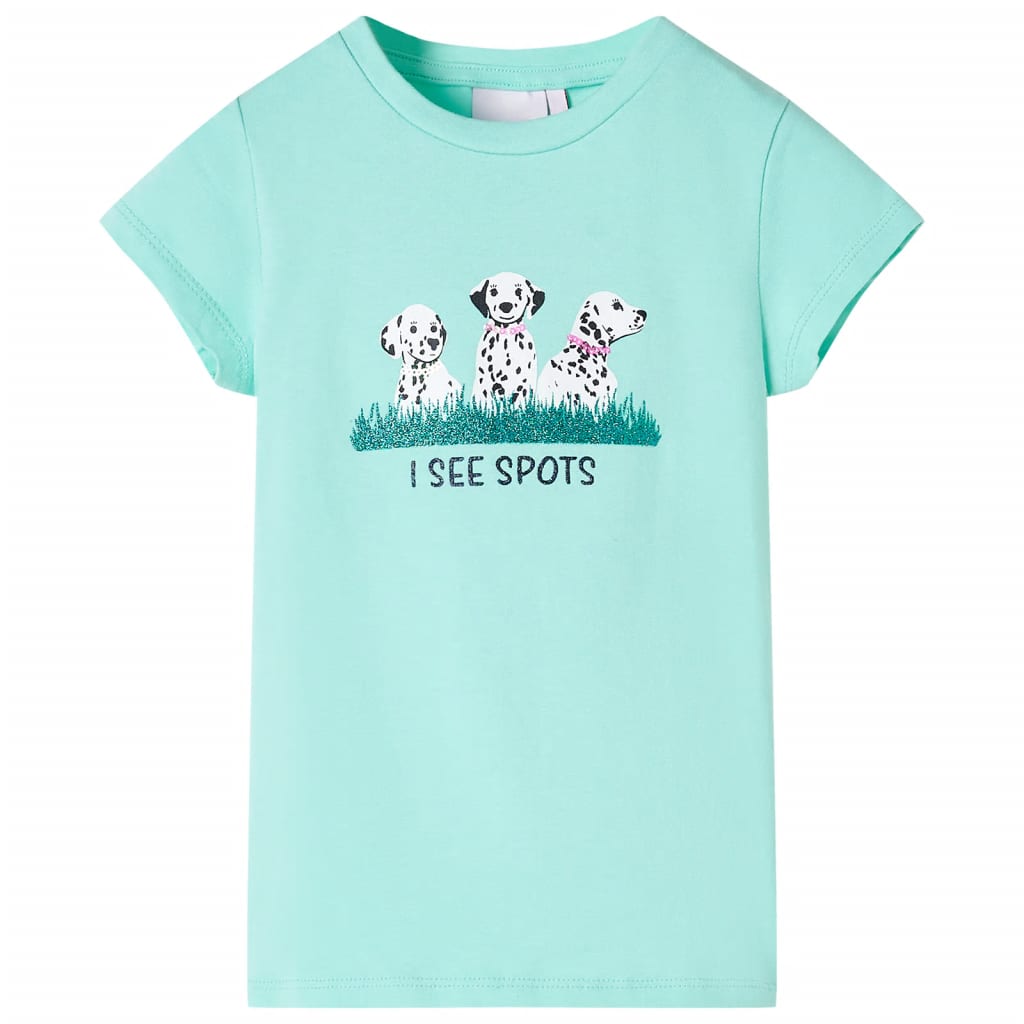 JUNG Vida Kinder-T-Shirt Helles Minzgrün 140
