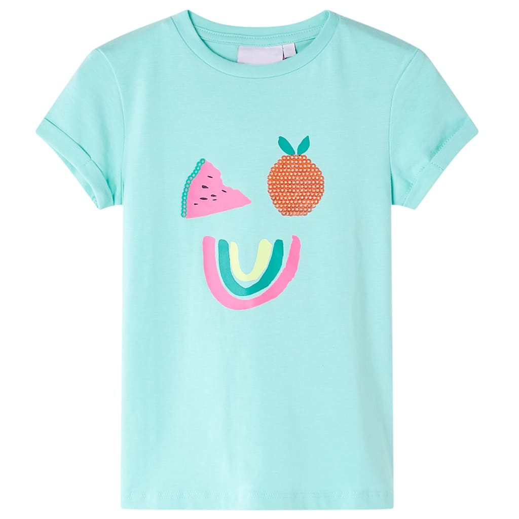 JUNG Vida Kinder-T-Shirt Helles Minzgrün 128