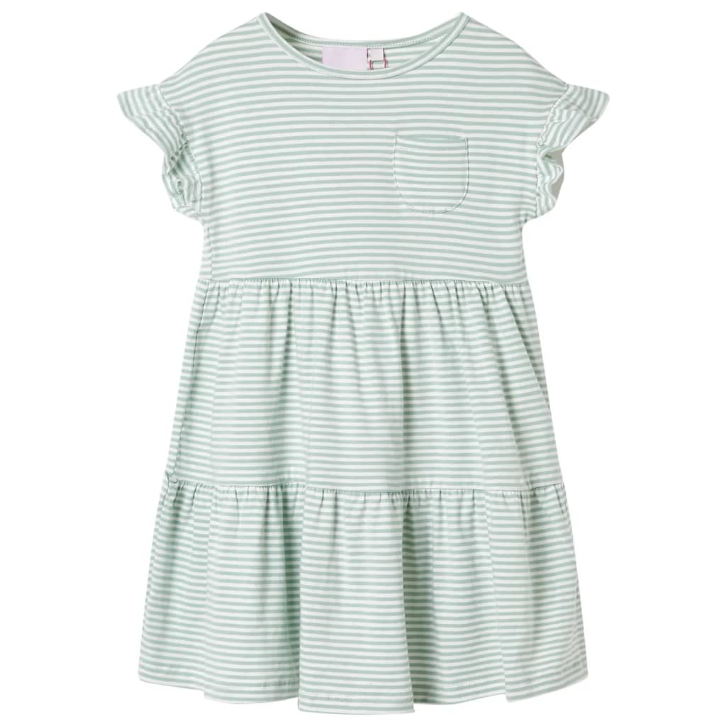 JUNG Vida Kinderkleid mit Rüschenärmeln Minzgrün 140