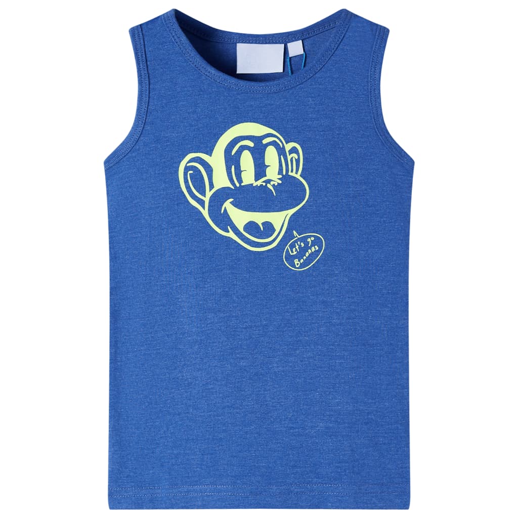 JUNG Vida Kinder-Tanktop Blau Melange 104