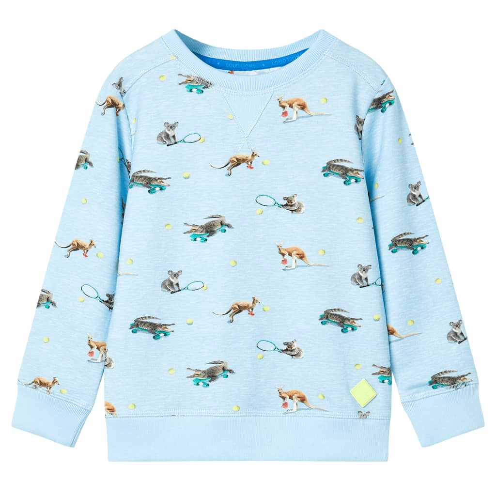 JUNG Vida Kinder-Sweatshirt Hellblau Melange 116