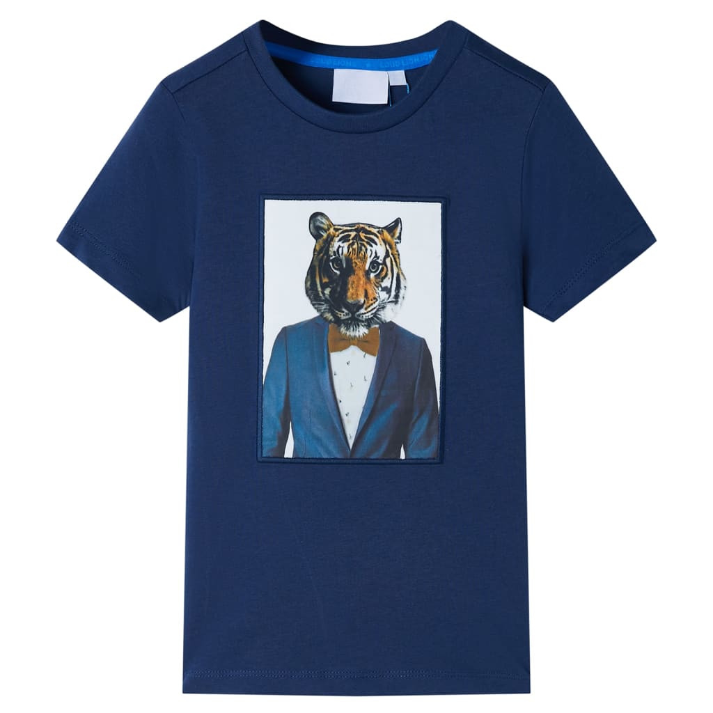 JUNG Vida Kinder-Kurzarmshirt Dunkelblau 128