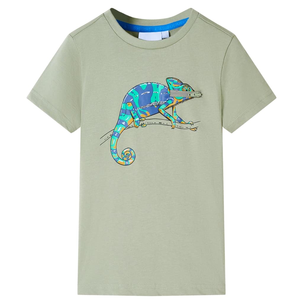 JUNG Vida Kinder-Kurzarmshirt Hellkhaki 92