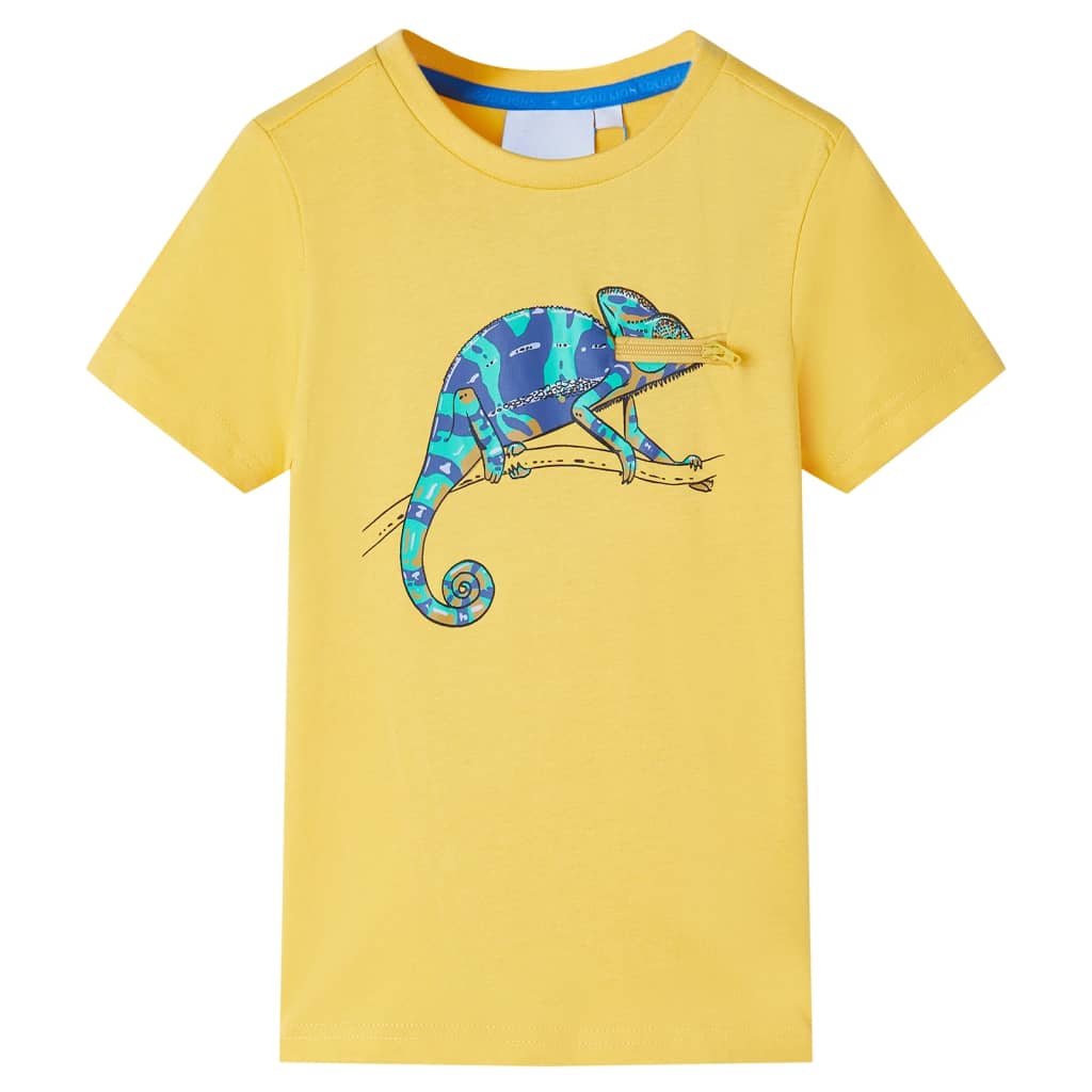 JUNG Vida Kinder-Kurzarmshirt Helles Ocker 128