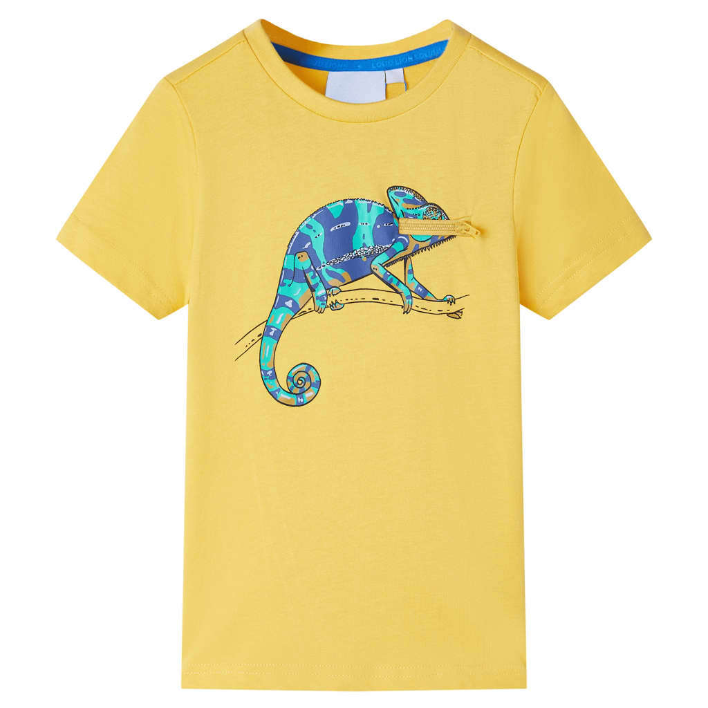 JUNG Vida Kinder-Kurzarmshirt Helles Ocker 140