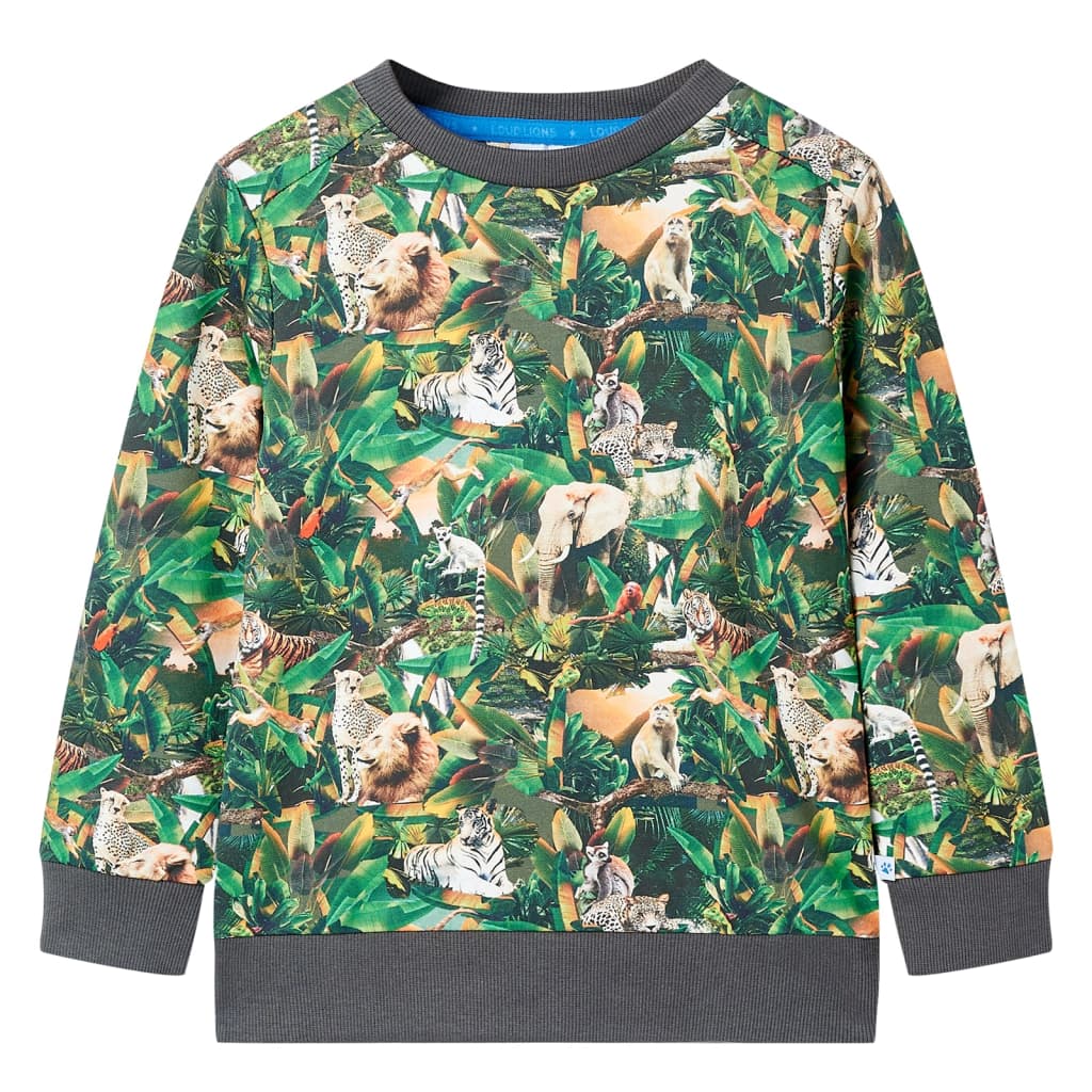 JUNG Vida Kinder-Sweatshirt Dschungel-Motiv 116
