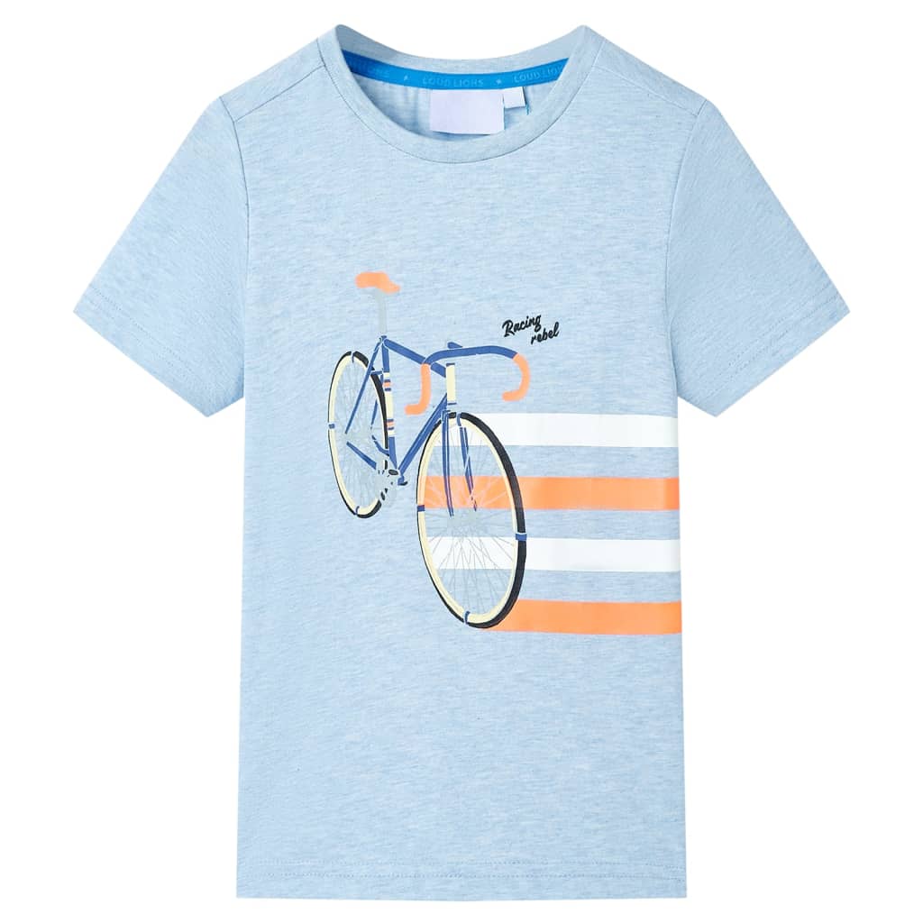 JUNG Vida Kinder-T-Shirt Hellblau Melange 128
