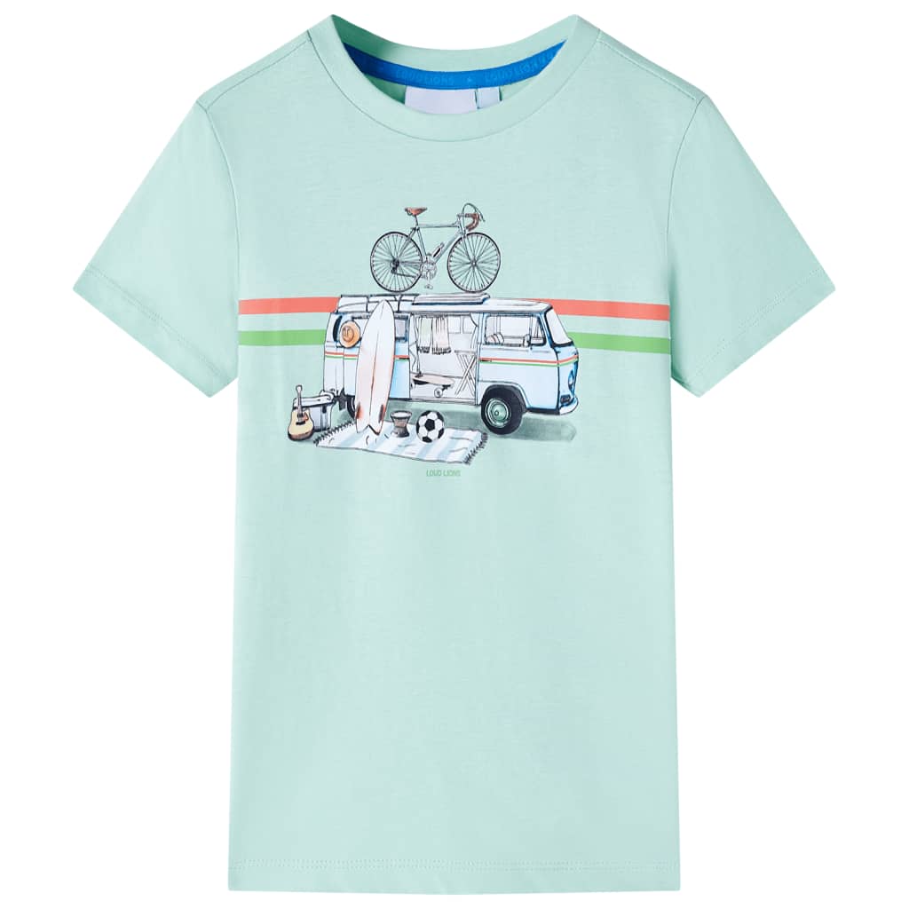 JUNG Vida Kinder-T-Shirt Helles Minzgrün 116