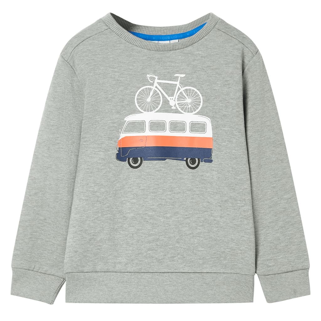 JUNG Vida Kinder-Sweatshirt Hellkhaki Melange 92