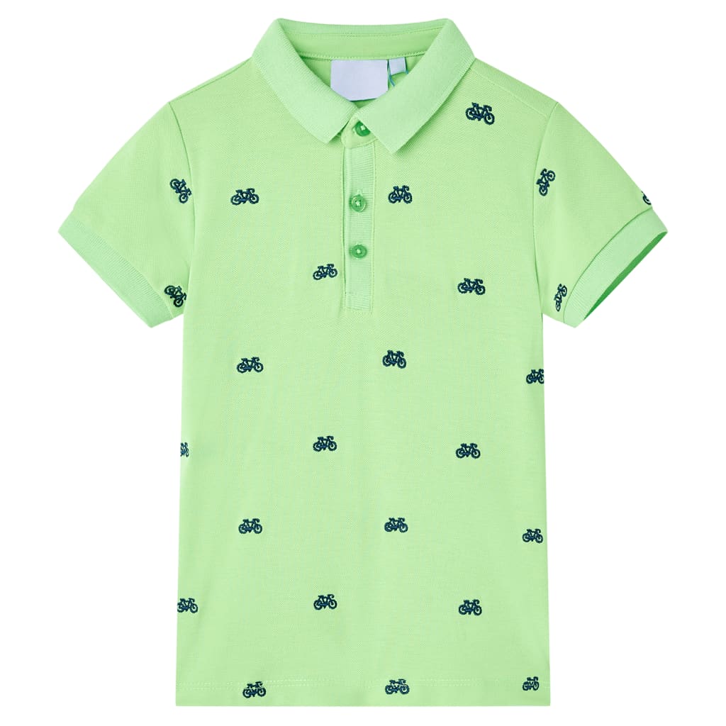 JUNG Vida Kinder-Poloshirt Neongrün 92