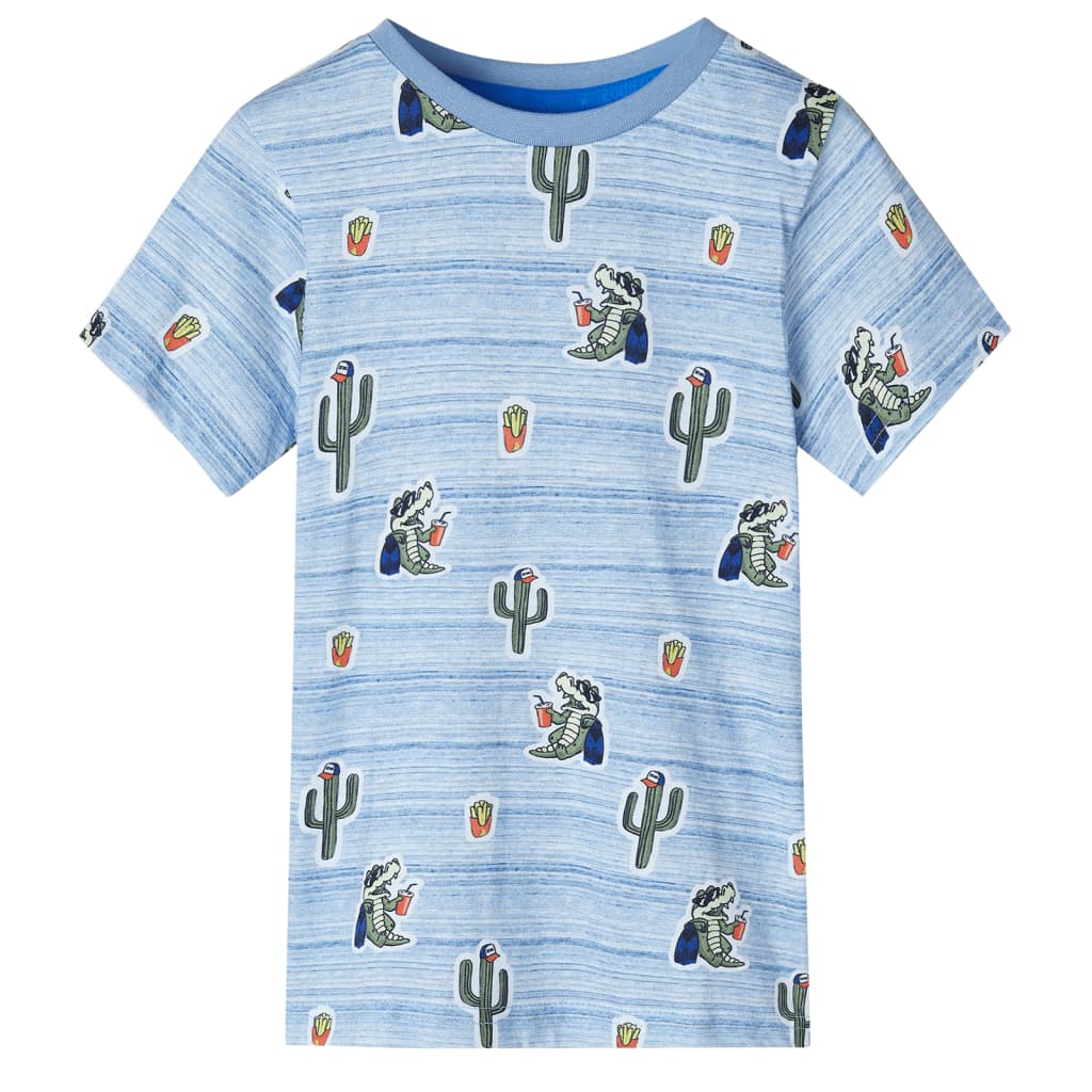 JUNG Vida Kinder-T-Shirt Blaumischung 140
