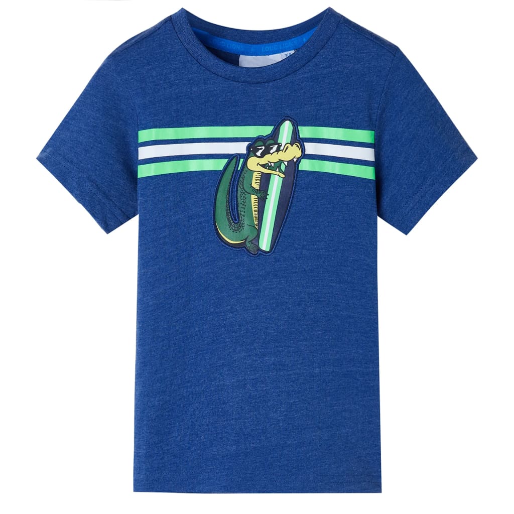 JUNG Vida Kinder-T-Shirt Dunkelblau Melange 128