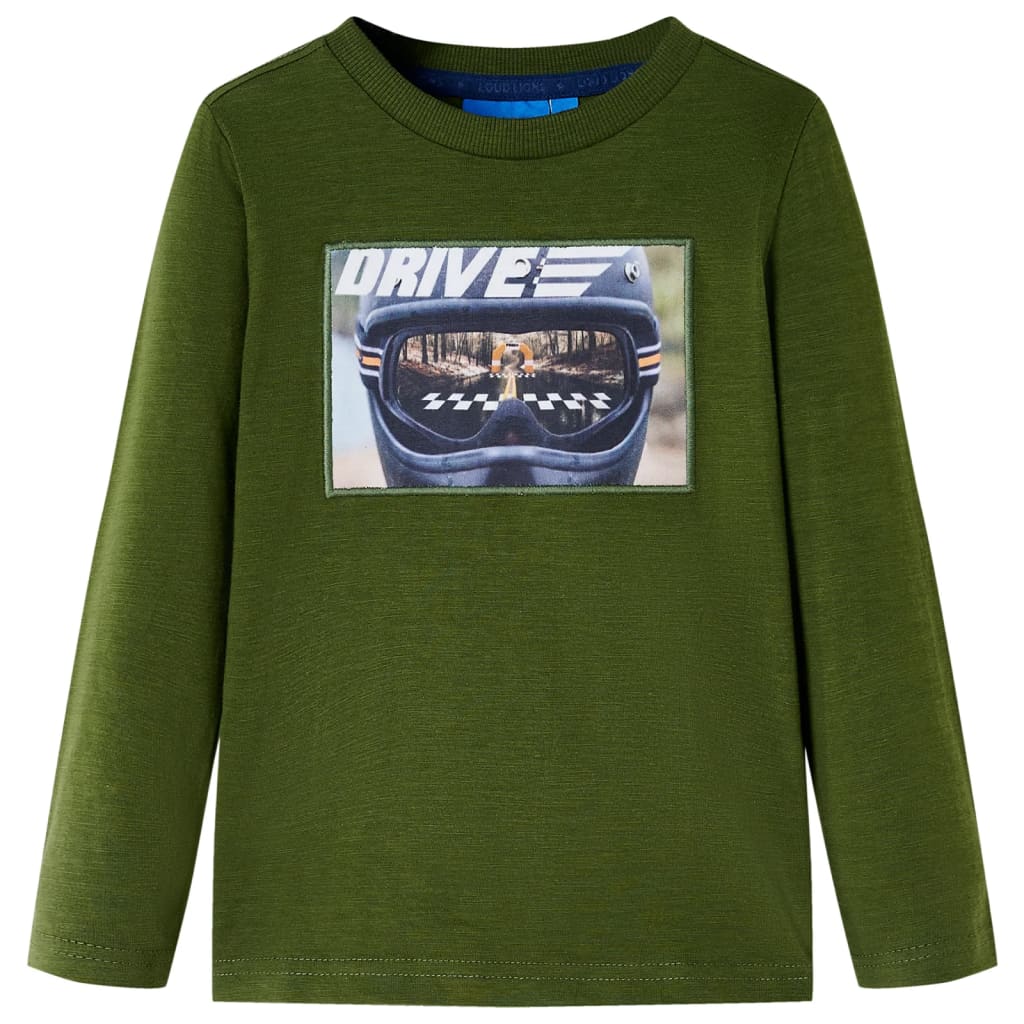 JUNG Vida Kinder-Langarmshirt Dunkles Khaki 104