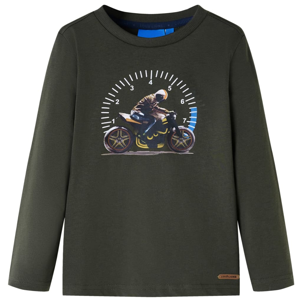 JUNG Vida Kinder-Langarmshirt Khaki 128