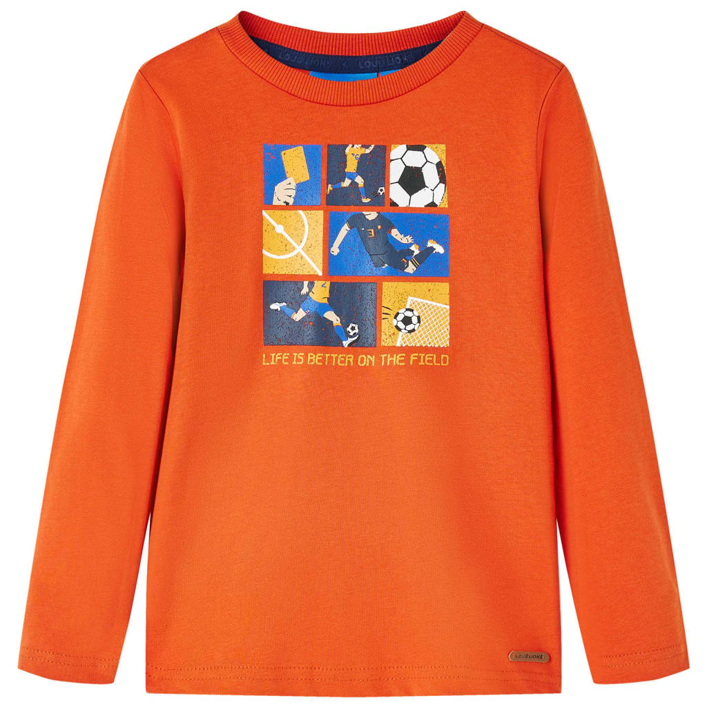JUNG Vida Kinder-Langarmshirt Orange 128