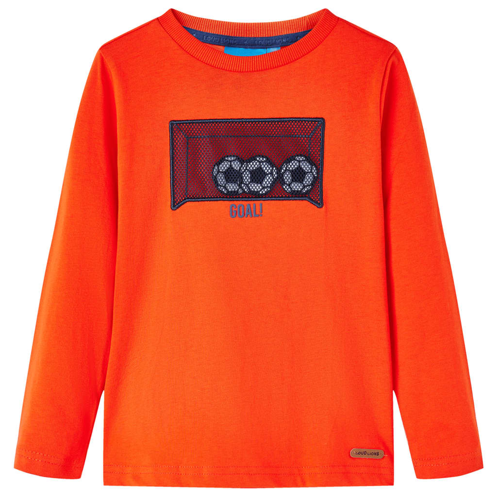JUNG Vida Kinder-Langarmshirt Hellorange 104