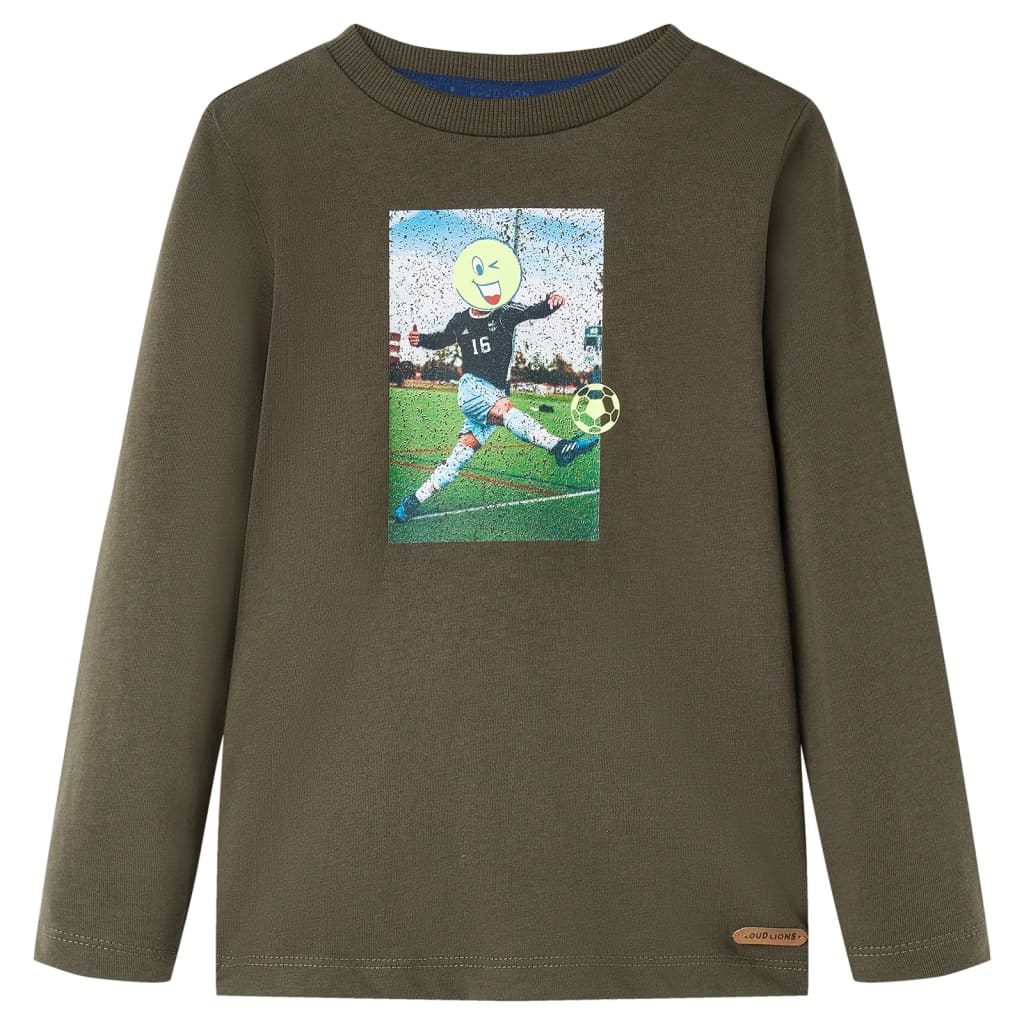 JUNG Vida Kinder-Langarmshirt Khaki 128