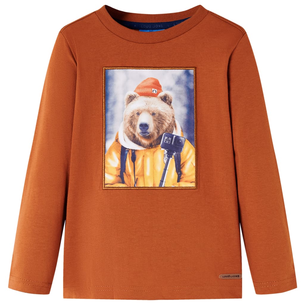 JUNG Vida Kinder-Langarmshirt Dunkelorange 116