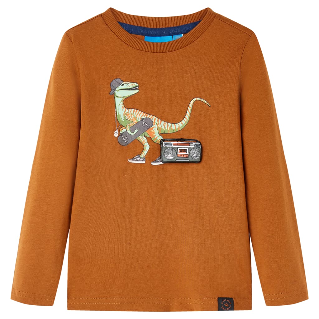 JUNG Vida Kinder-Langarmshirt Cognac 104