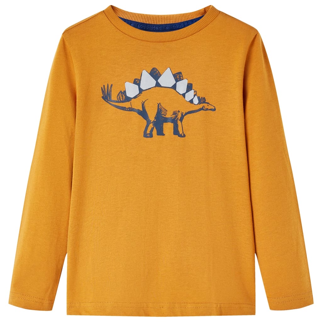 JUNG Vida Kinder-Langarmshirt Dunkles Ocker 128