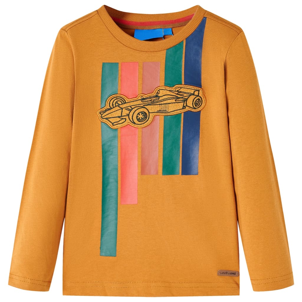 JUNG Vida Kinder-Langarmshirt Dunkles Ocker 104
