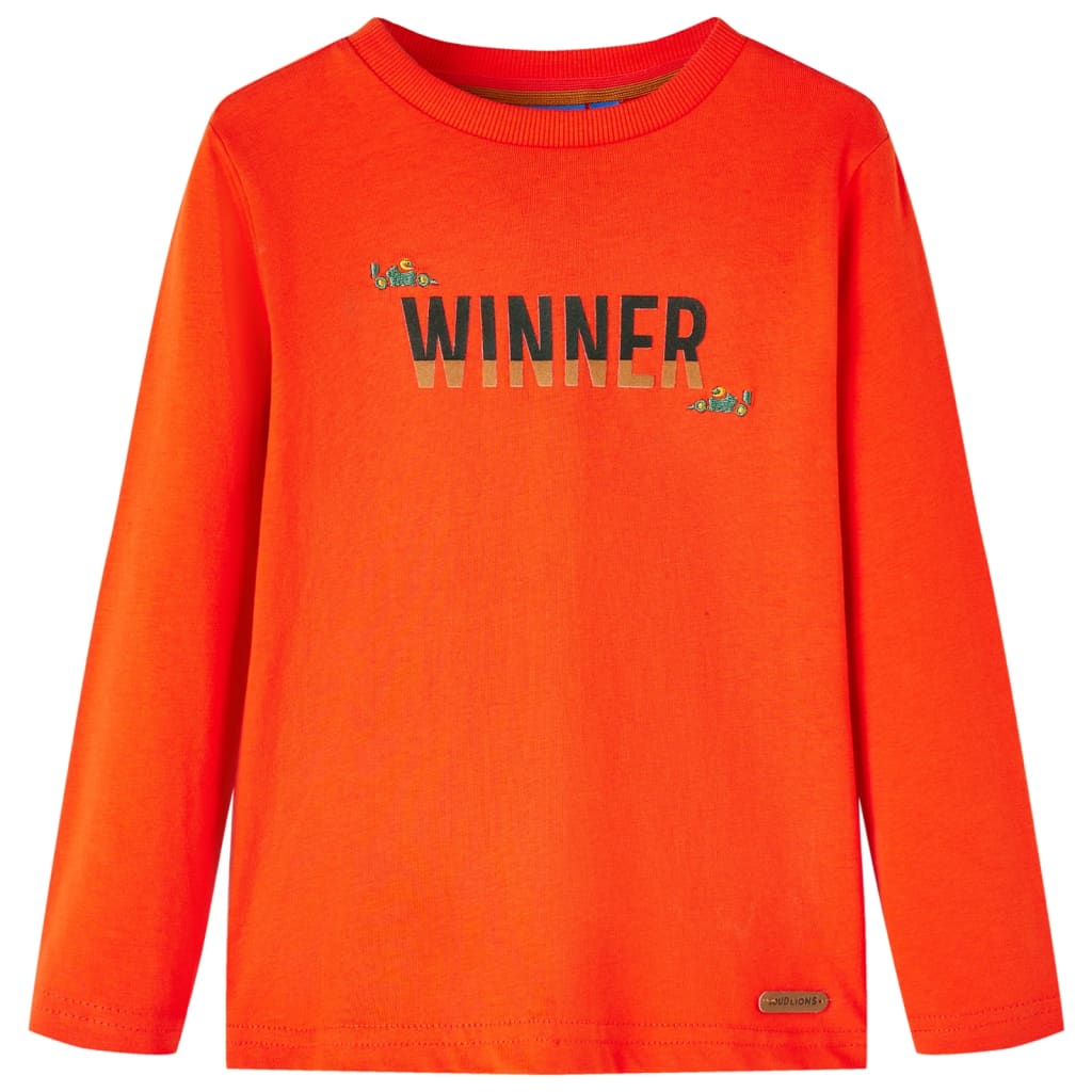 JUNG Vida Kinder-Langarmshirt Hellorange 116