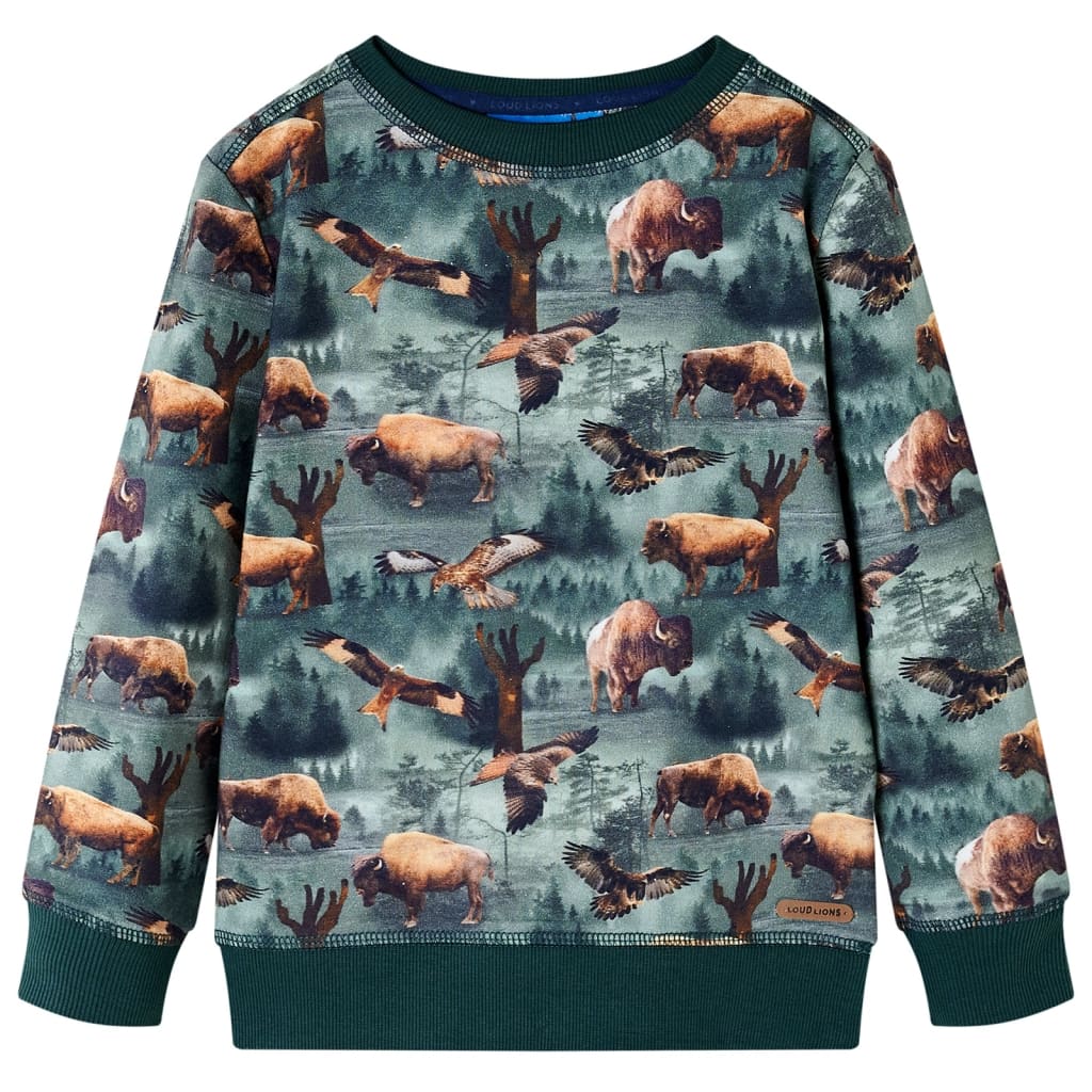 JUNG Vida Kinder-Sweatshirt Dunkelgrün 92