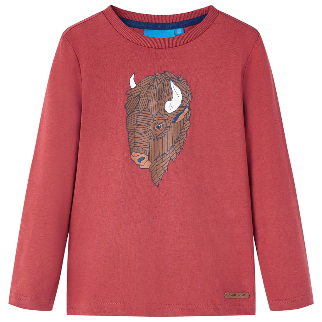 JUNG Vida Kinder-Langarmshirt Dunkelrot 116