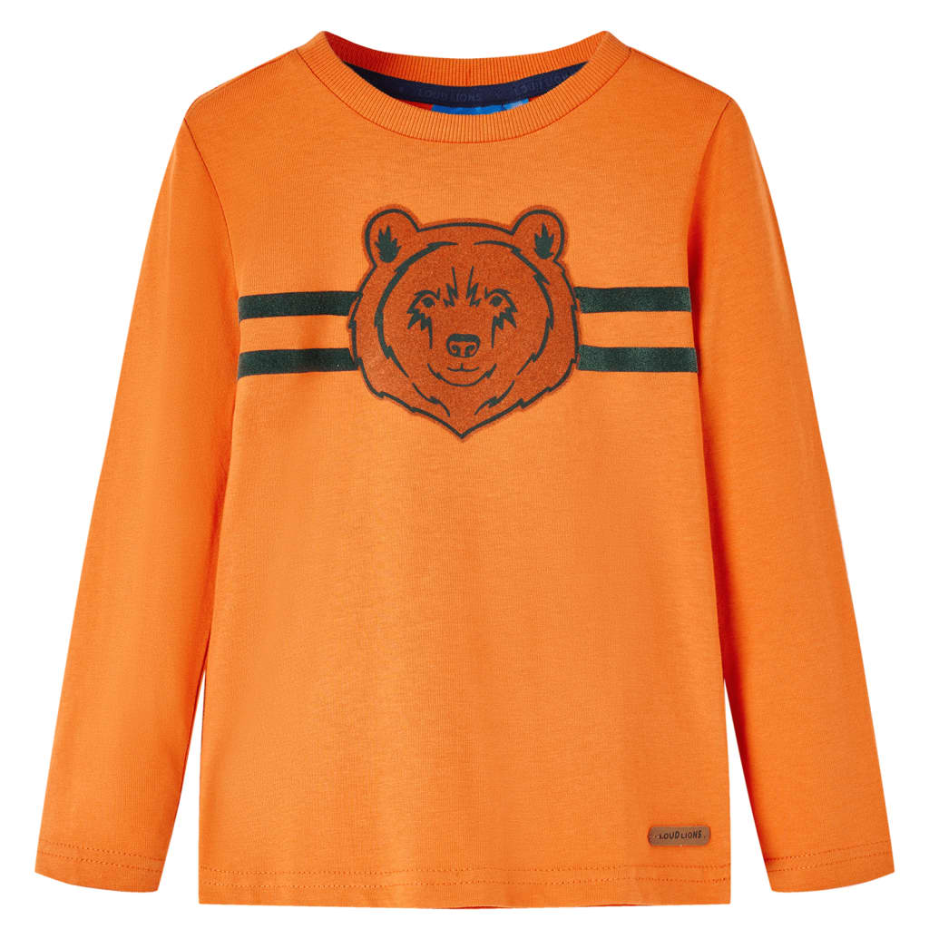 JUNG Vida Kinder-Langarmshirt Dunkelorange 128
