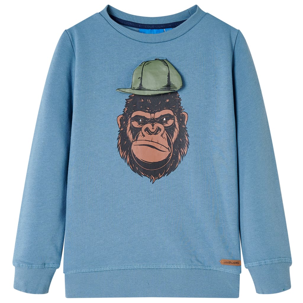 JUNG Vida Kinder-Sweatshirt Mittelblau 104