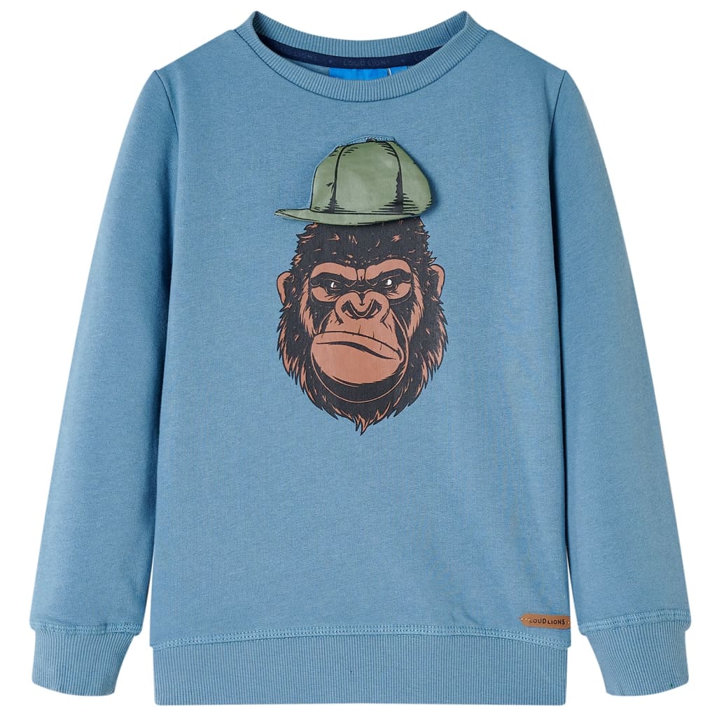 JUNG Vida Kinder-Sweatshirt Mittelblau 116