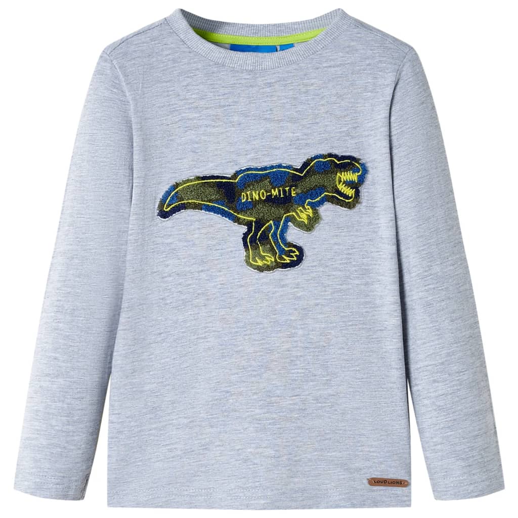 JUNG Vida Kinder-Langarmshirt Grau Melange 116