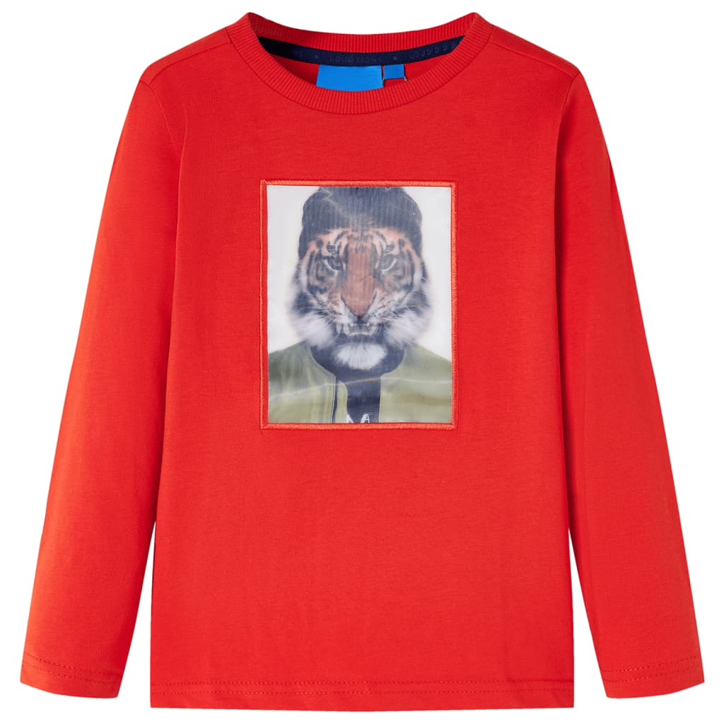 JUNG Vida Kinder-Langarmshirt Rot 140
