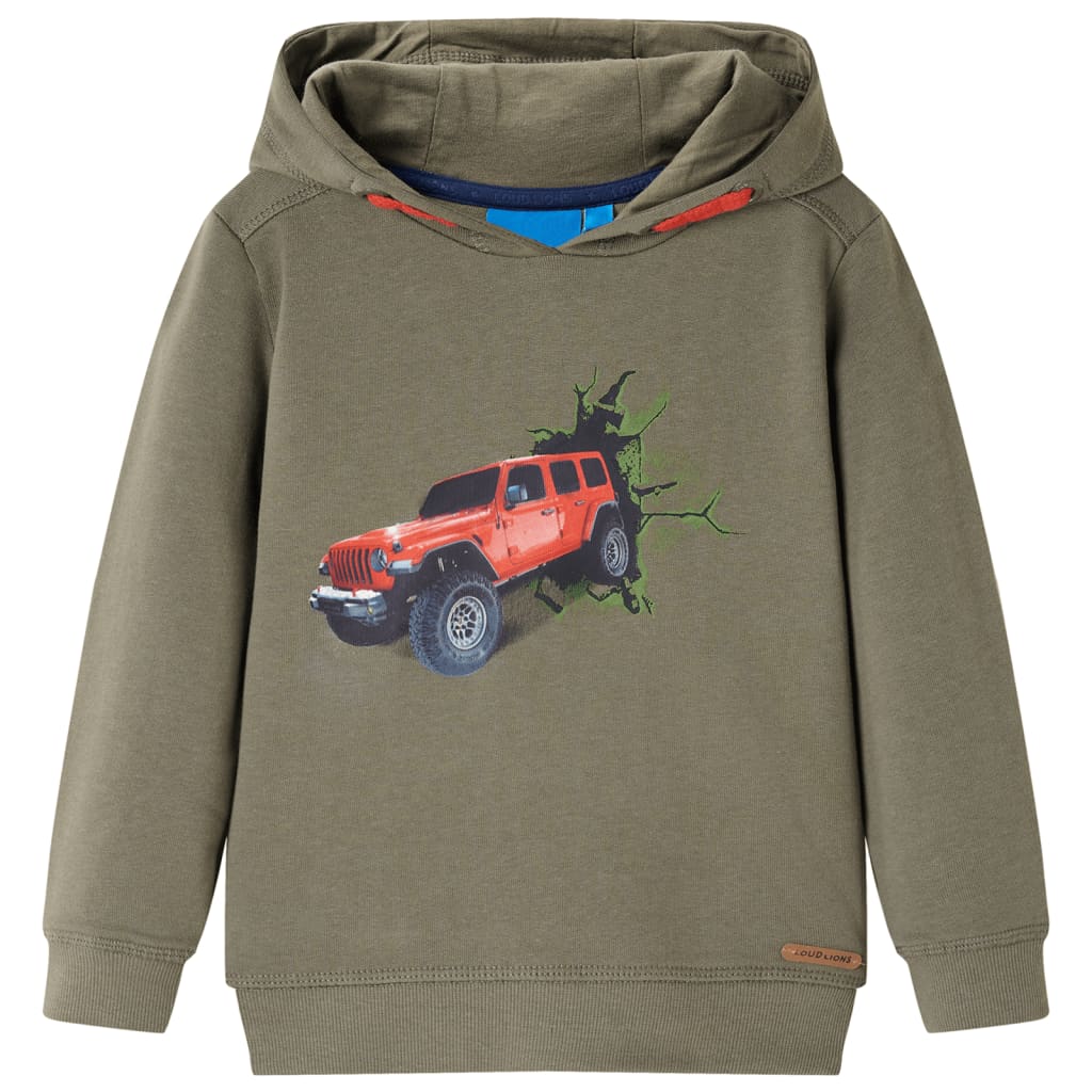 JUNG Vida Kinder-Kapuzenpullover Khaki 140